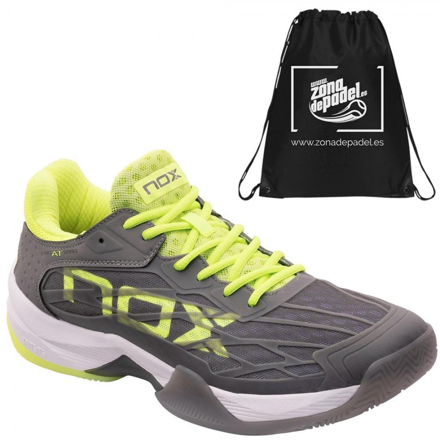 Nox Padel Shoes AT10 Lux - Men - Sharp Black & Grey Green – Racket Central