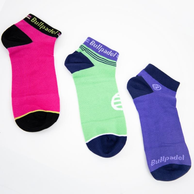 Calcetines Bullpadel BP2102 W Cortos Pack 3 Colores Calcetines Bullpadel BP2102 W Cortos Pack 3 Colores