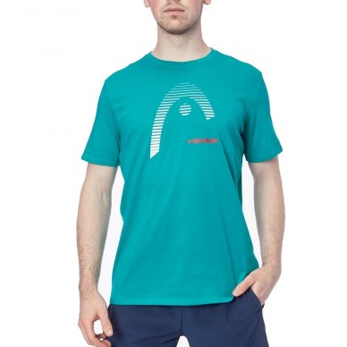 Head Tech Camiseta de Padel Hombre - Padel Print M/Light Green