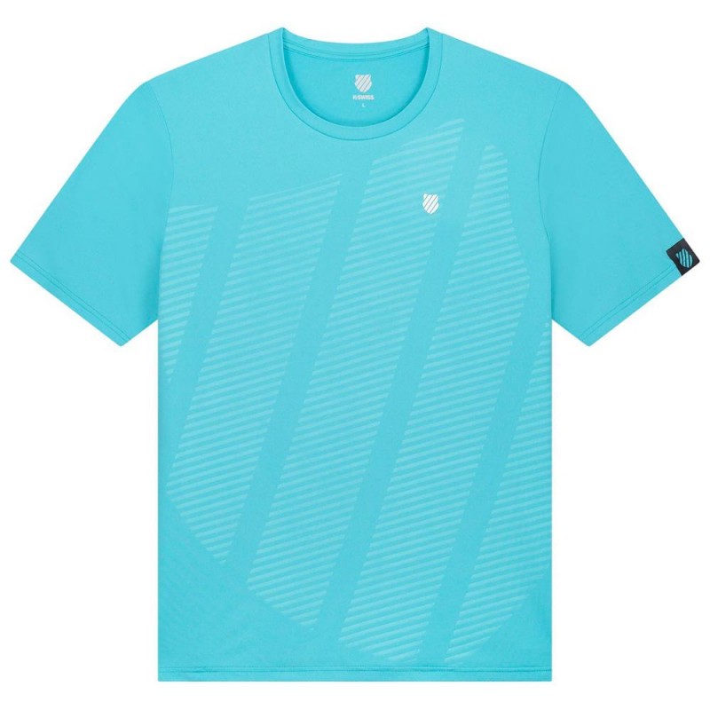 Camiseta Kswiss Hypercourt Shield Crew Scuba Blue Camiseta Kswiss Hypercourt Shield Crew Scuba Blue