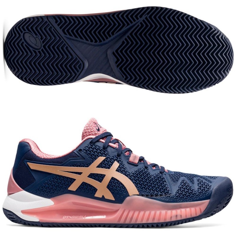 Asics Gel Resolution 8 Clay Peaconat Rose Gold Zona de Padel
