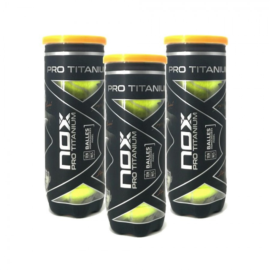 Pack 3 Nox Pro Titanium Balls - Padel Zone - Zona de Padel