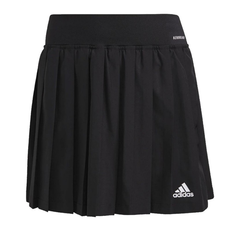 Adidas Club Black White Skirt - Recycled Polyester - Zona de Padel