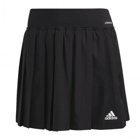 Menagerry Permiso Sinewi Adidas Club Black White Skirt - Recycled Polyester - Zona de Padel