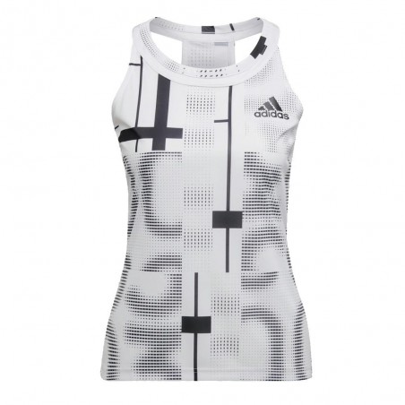 Adidas Club Graph Tank White T-Shirt - Women's Clothing - Zona de