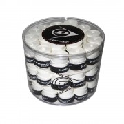 Cubo overgrips Dunlop 60 unidades lisos blancos