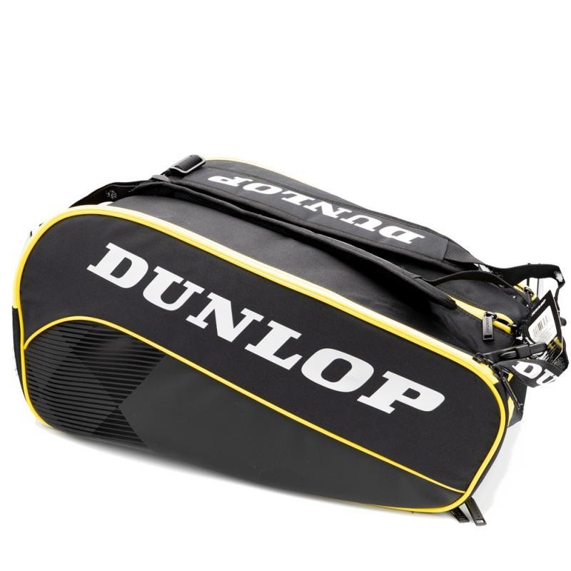 Dunlop Black Yellow padel bag - Large and wide - Padel