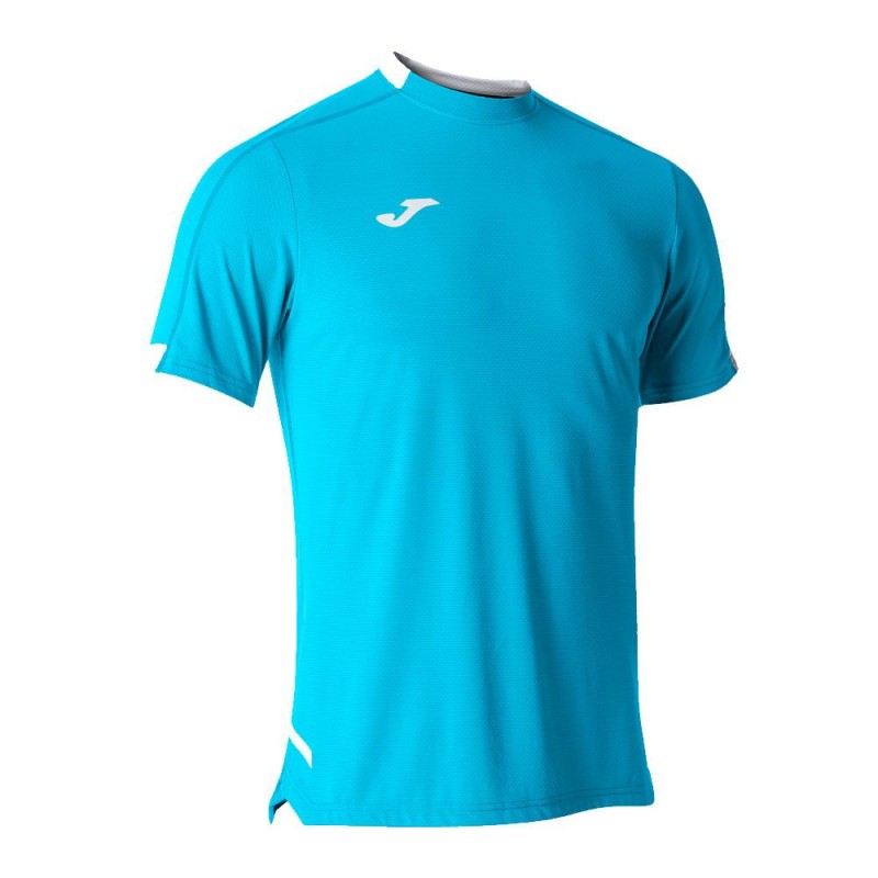 Camiseta Joma Manga Corta Smash Turquesa Fluor