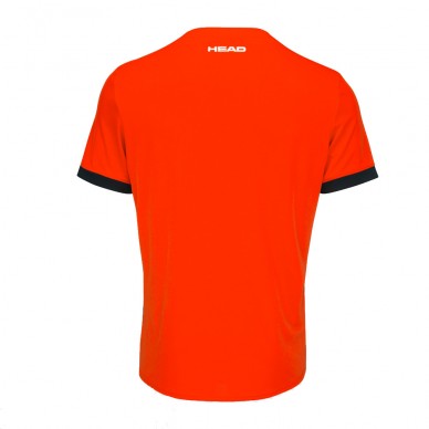 t-shirt Head Slice Men Tangerine Black