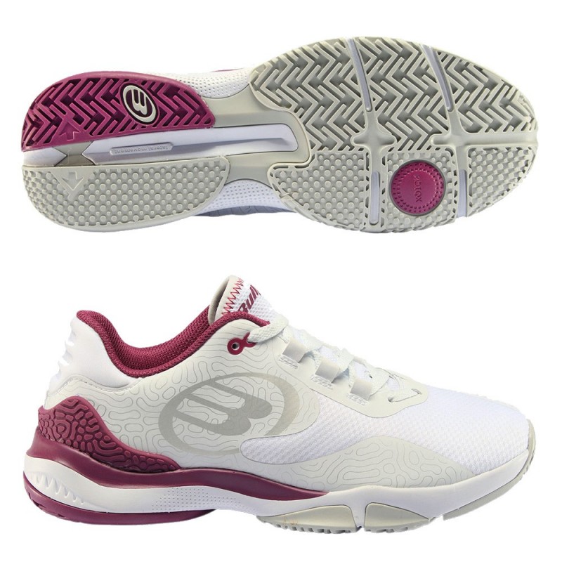 Bullpadel Flow Hybrid Fly 22 White Purple Shoes Bullpadel Flow Hybrid Fly 22 White Purple Shoes