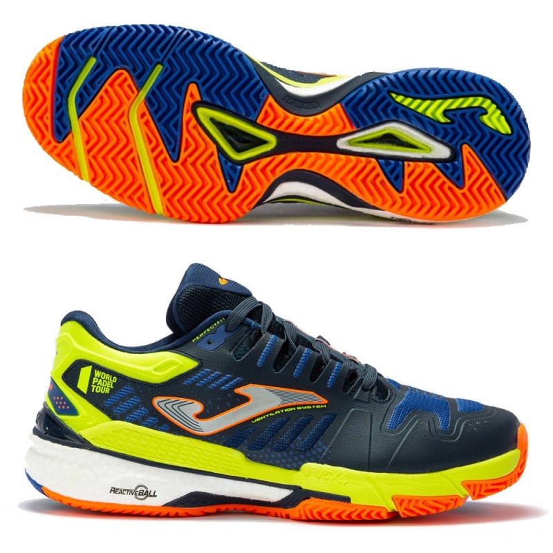 Padel Shoes Joma T.SLAM MEN 2204 Royal Yellow Fluor Padel Shoes Joma T.SLAM MEN 2204 Royal Yellow Fluor
