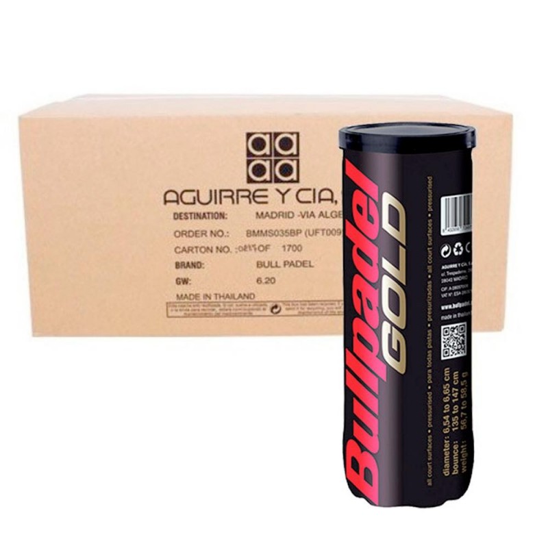 Ball Box Bullpadel Gold 24 x 3 Ball Box Bullpadel Gold 24 x 3