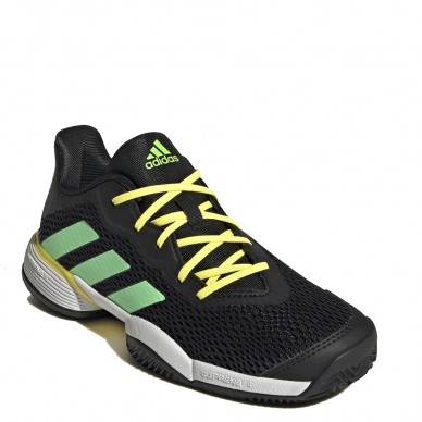 shoes Adidas Barricade JR Clay core black beam green