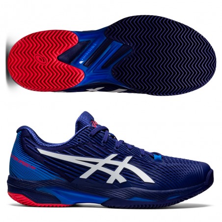 Asics Solution Speed FF 2 Clay diva blue white - - de Padel