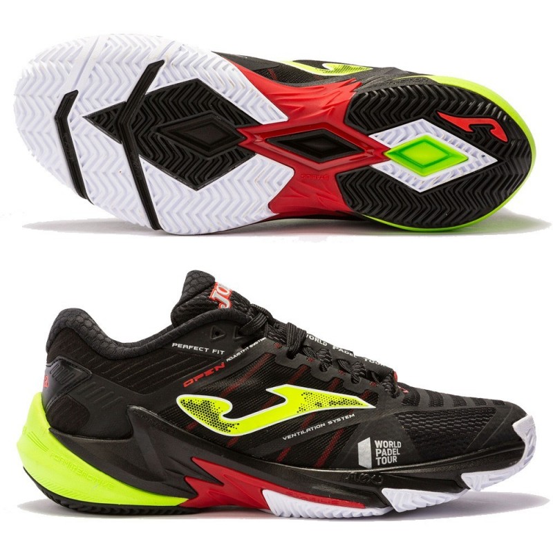 Joma T.OPEN MEN 2201 Shoes Black Green Fluor