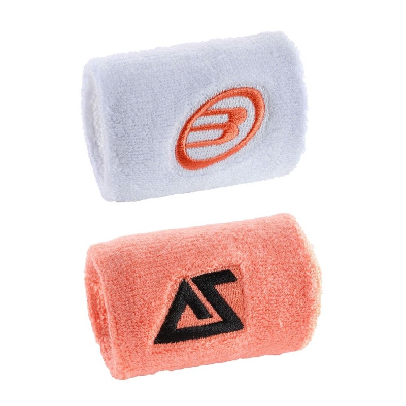 Bullpadel BPMUAS06 wristbands pastel orange white