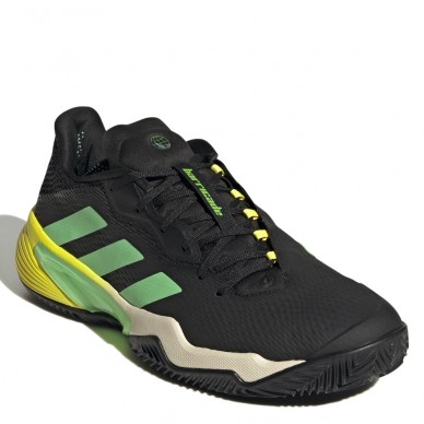 Padel shoes Adidas Barricade M Clay white beam green yellow 2022