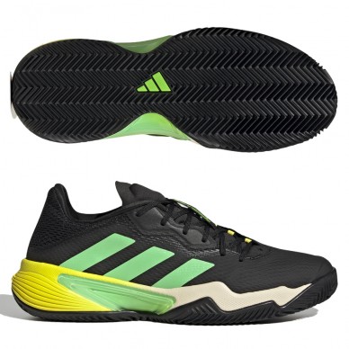 Padel shoes Adidas Barricade M Clay white beam green yellow 2022