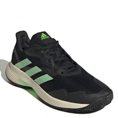 Padel shoes Adidas Courtjam Control M clay core black beam green yellow 2022
