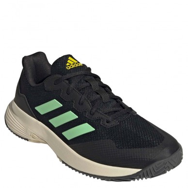 Padel shoes Adidas GameCourt 2 M core black beam green yellow 2022