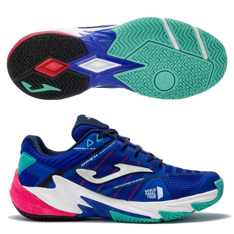 Padel shoes Joma T.OPEN MEN 2204 turquoise blue Padel shoes Joma T.OPEN MEN 2204 turquoise blue