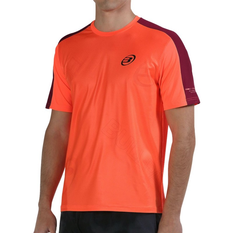 Bullpadel T-shirt Mitad coral fluor Bullpadel T-shirt Mitad coral fluor