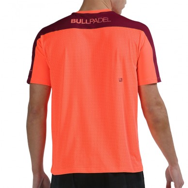 Bullpadel T-shirt Mitad coral fluor