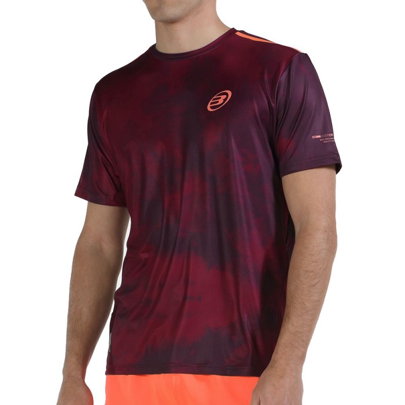 t-shirt Bullpadel Maure burgundy wine