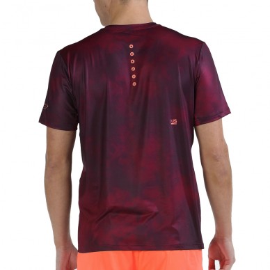 t-shirt Bullpadel Maure burgundy wine