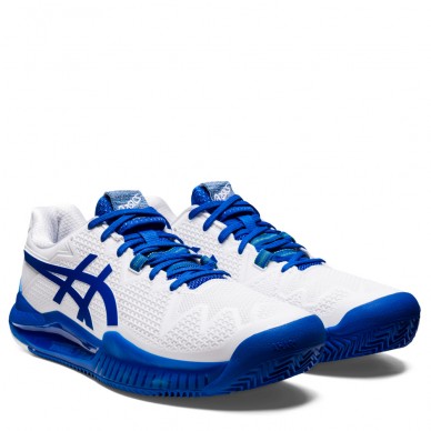 Asics Gel Resolution 8 Clay white tuna blue