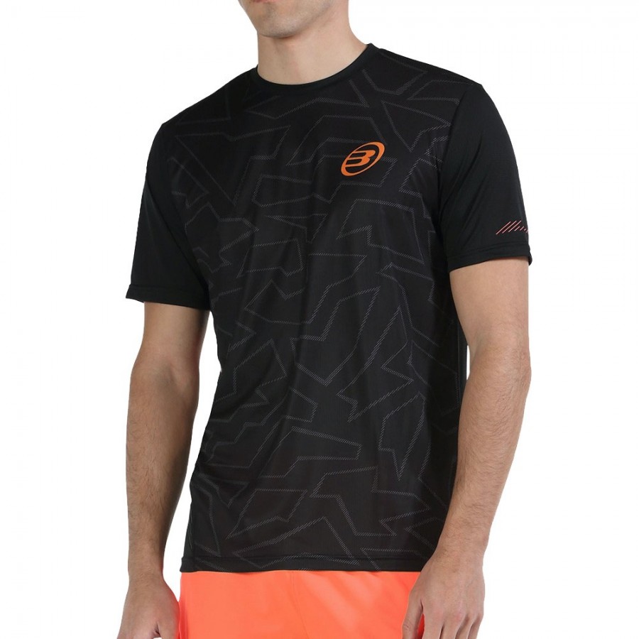 Bullpadel Coati black t-shirt - 100% polyester - Zona de Padel