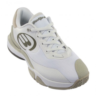 Bullpadel Flow Hybrid Fly 22 white khaki shoes