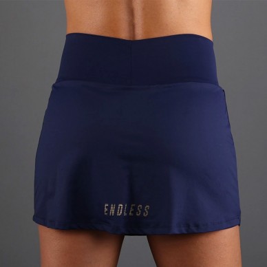 Endless Minimal HW Navy Gold Skirt