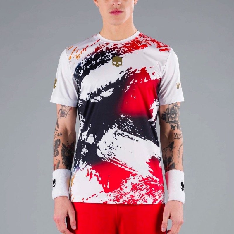 Hydrogen Brush Tech Tee White Blue Red Hydrogen Brush Tech Tee White Blue Red