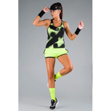 Hydrogen Spray Tank Top fluor yellow