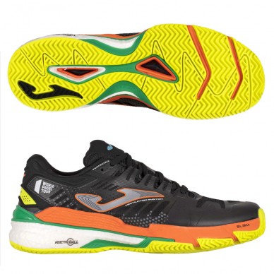 Joma T.SLAM MEN 2201 padel shoes black orange fluor