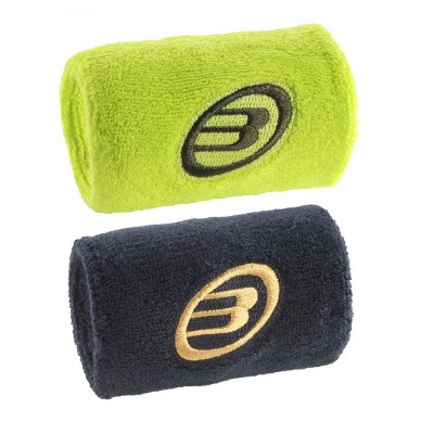 Bullpadel BPMU225 FW black lime wristbands