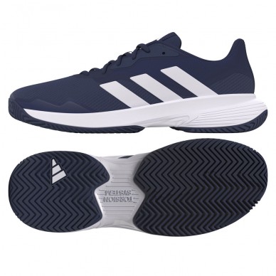 padel Shoes Adidas Courtjam Control M Navy Blue White