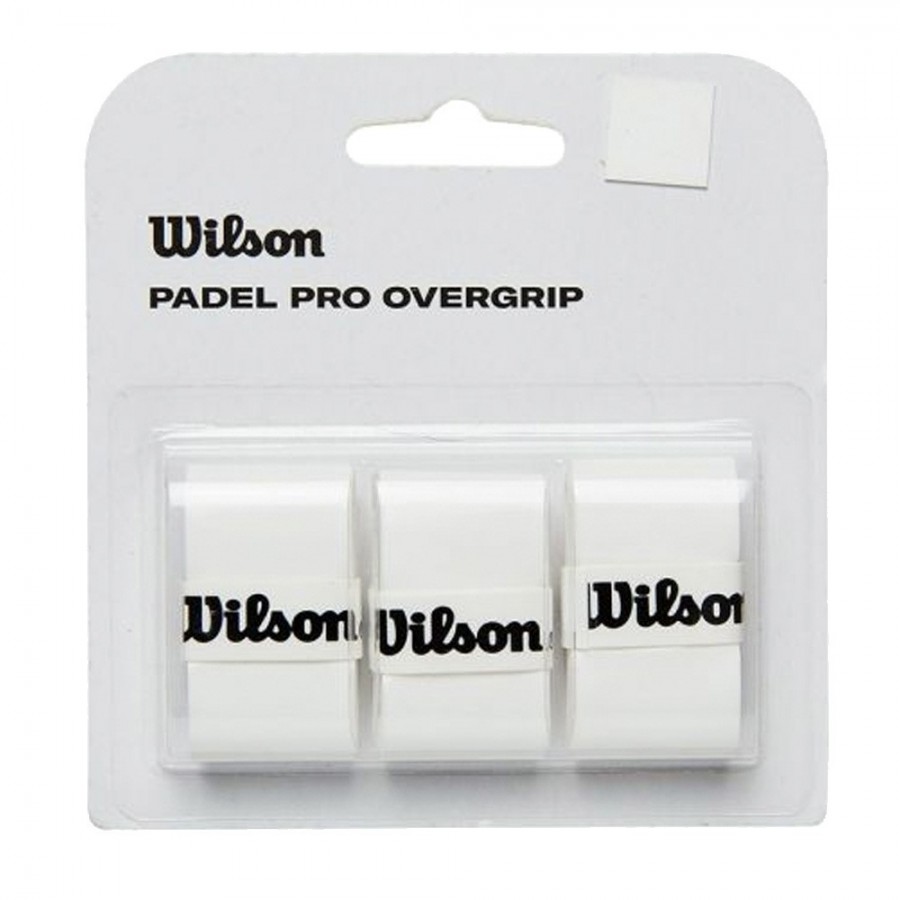 Overgrip Wilson Pro Padel 3PK white - Quality adhesive - Zona de Padel