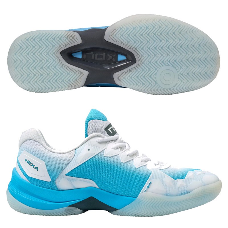 Padel shoes Nox ML10 Hexa white aquarius Padel shoes Nox ML10 Hexa white aquarius