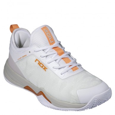 Coral white Nox Nerbo padel shoes