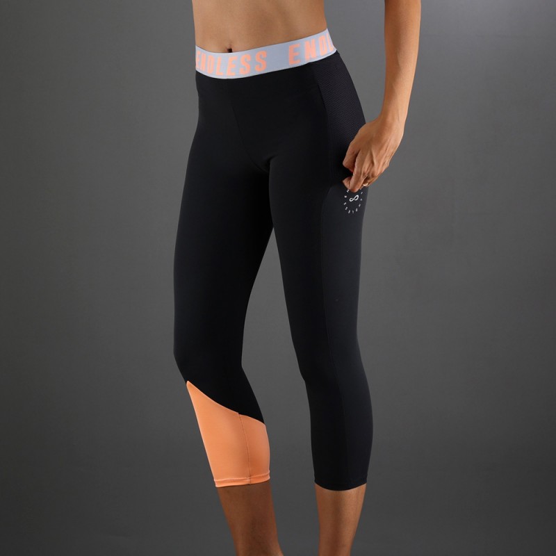 tights Endless Vanity Pocket Iconic 7/8 negras salmon tights Endless Vanity Pocket Iconic 7/8 negras salmon