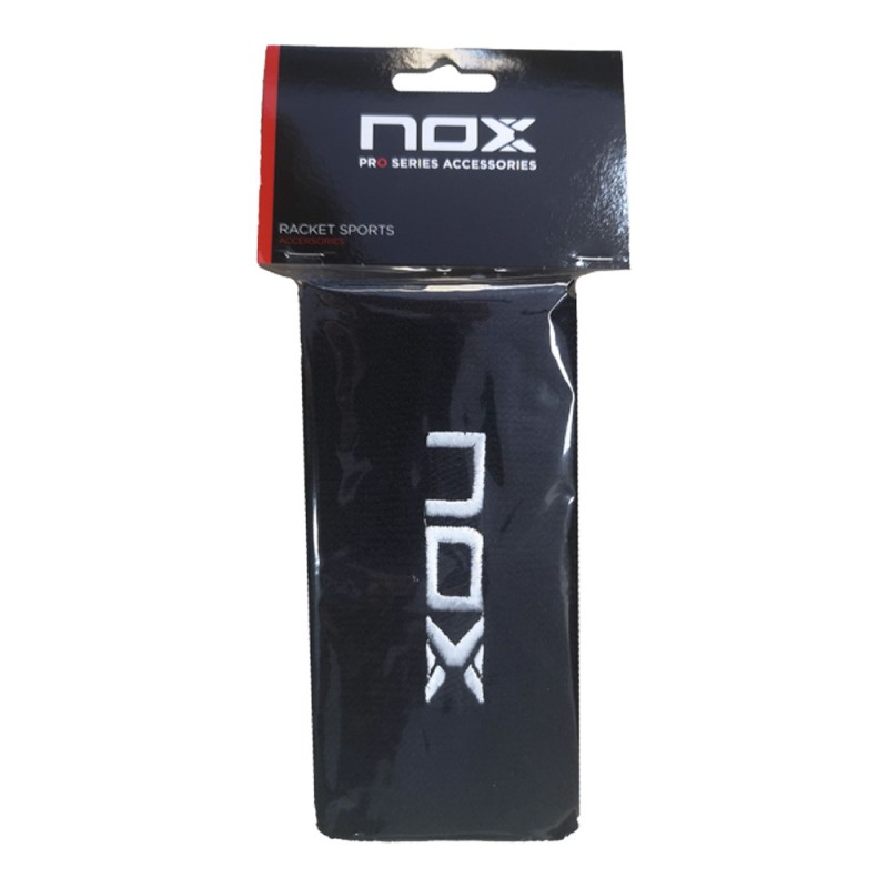 Nox long black wristbands with white logo