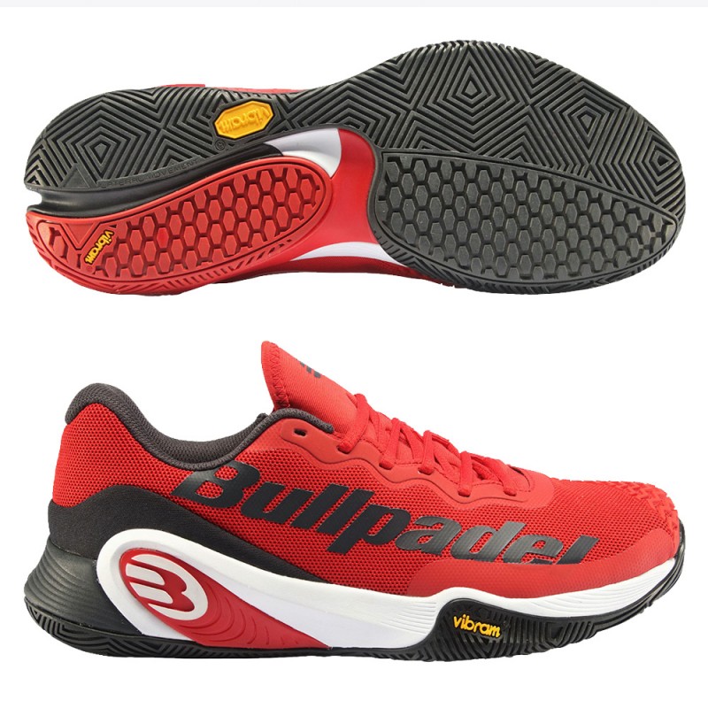 Bullpadel Hack Vibram Pro LTD 23V burgundy padel shoes