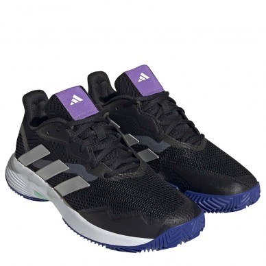 Padel shoes Adidas Courtjam Control W Clay core black silver