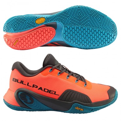 Padel Shoes Bullpadel Vertex Vibram 23V coral