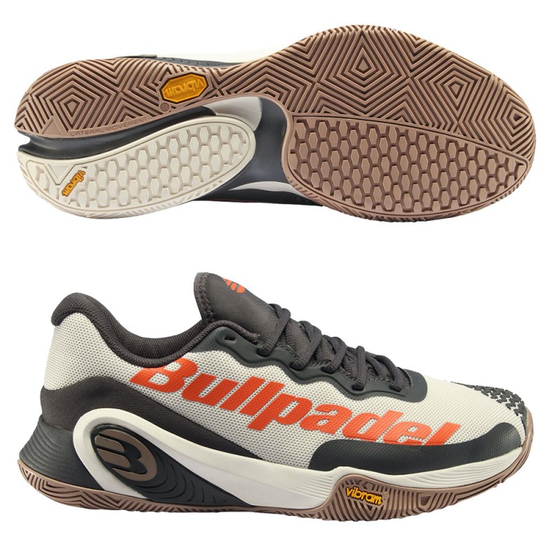 Padel Shoes Bullpadel Hack Vibram 23V white Padel Shoes Bullpadel Hack Vibram 23V white