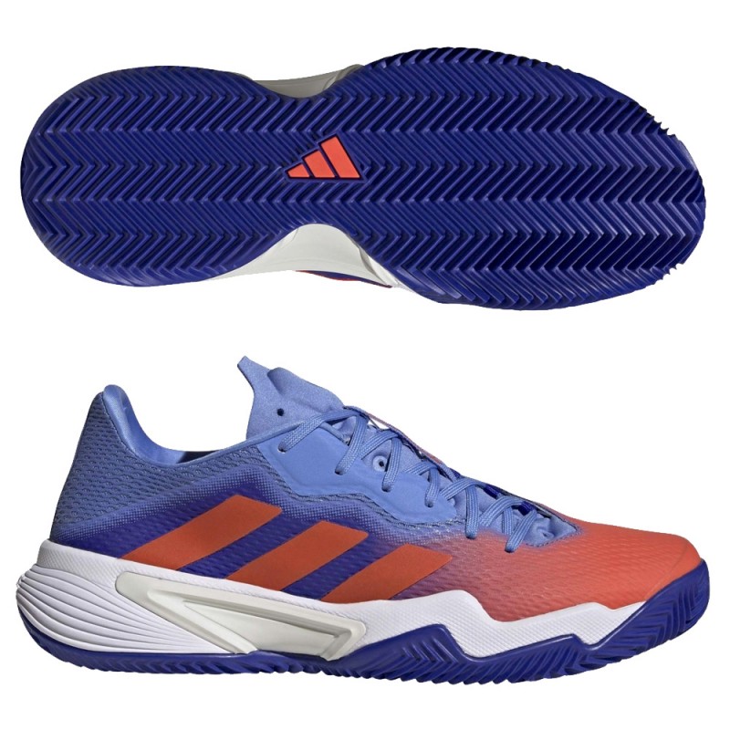 Padel shoes Adidas Barricade M Clay lucid blue solar red blue 2023 ...