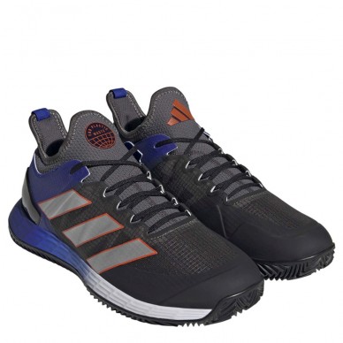 Padel shoes Adidas Adizero Ubersonic 4 M Clay grey six silver met solar red 2023