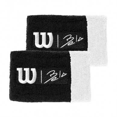 Wilson Bela Extra Wide WRTBD II Wristbands black